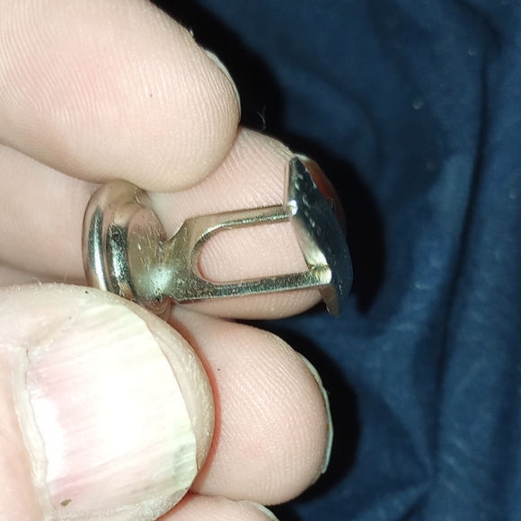 Vintage pioneer black onyx sliver tone cuff link's - Picture 4 of 5